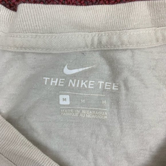 Nike Ivory Short Sleeved Graphic T-shirt Size Mens Medium - Picture 2 of 5